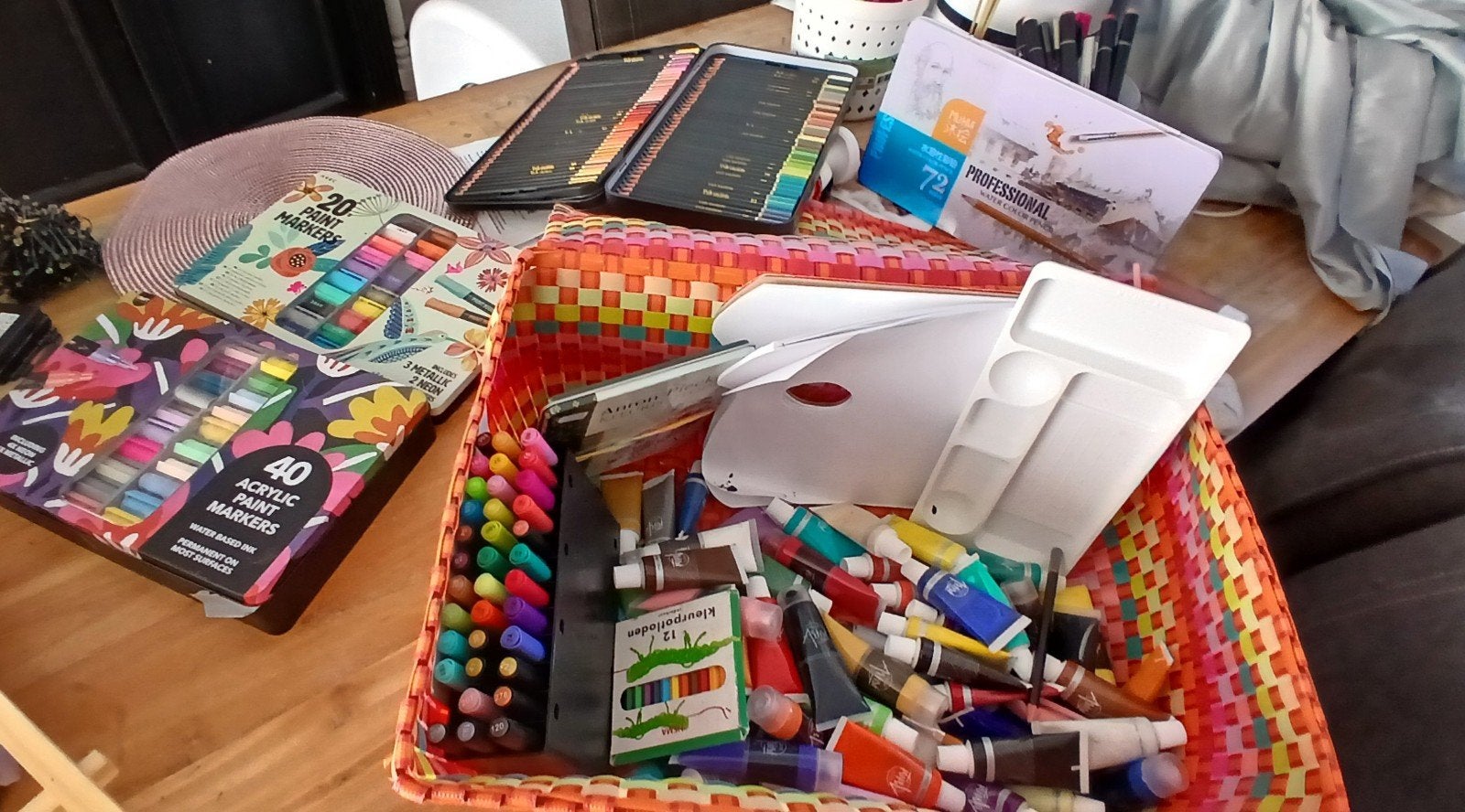 Mega Knutselpakket: Verf, Potloden & Meer!, Ophalen, Nieuw, Acrylverf