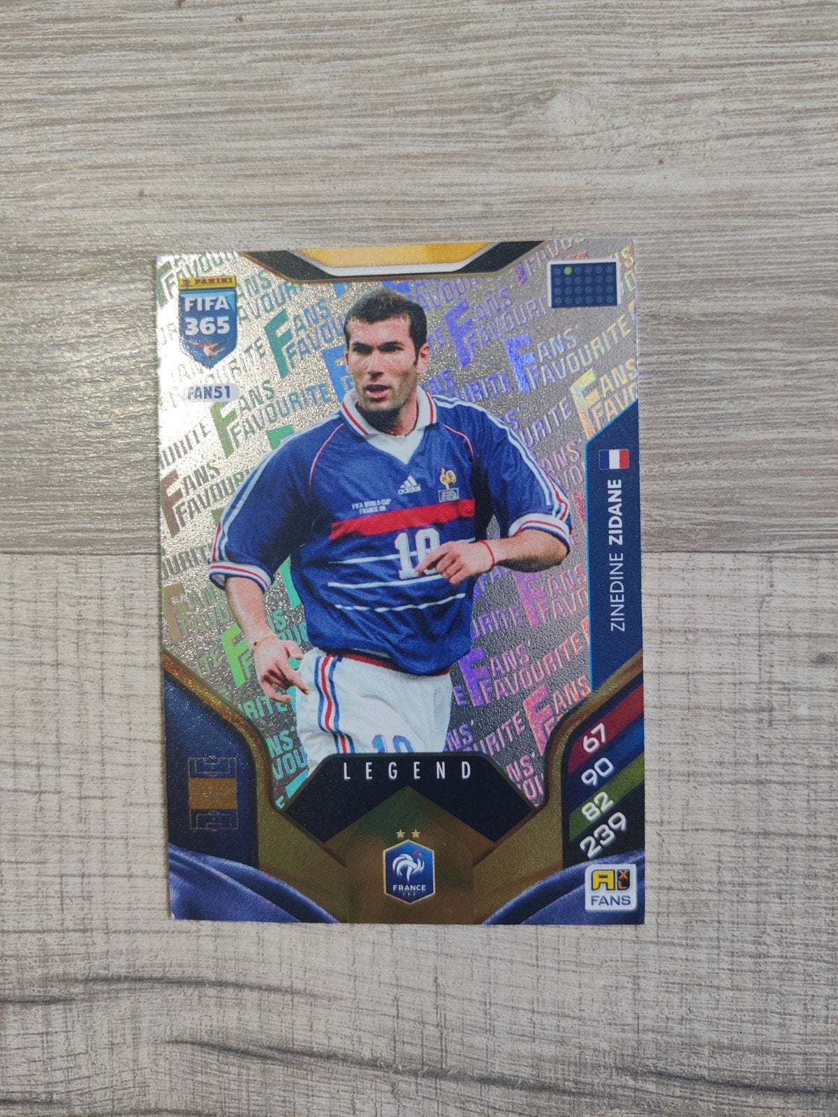 Zinedine Zidane FIFA 365 Adrenalyn XL Legend kaart, Ophalen of Verzenden, Zo goed als nieuw, Buitenlandse clubs, Spelerskaart