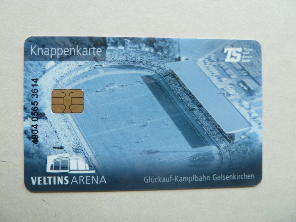 Knappenkarte  Gluckauf Kampfbahn Gelsenkirchen, Ophalen of Verzenden, Zo goed als nieuw, Buitenlandse clubs, Overige typen