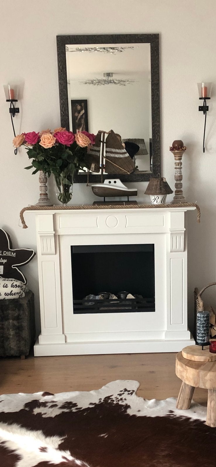 Mooie spiegel, Huis en Inrichting, Woonaccessoires | Spiegels, Ophalen, Gebruikt