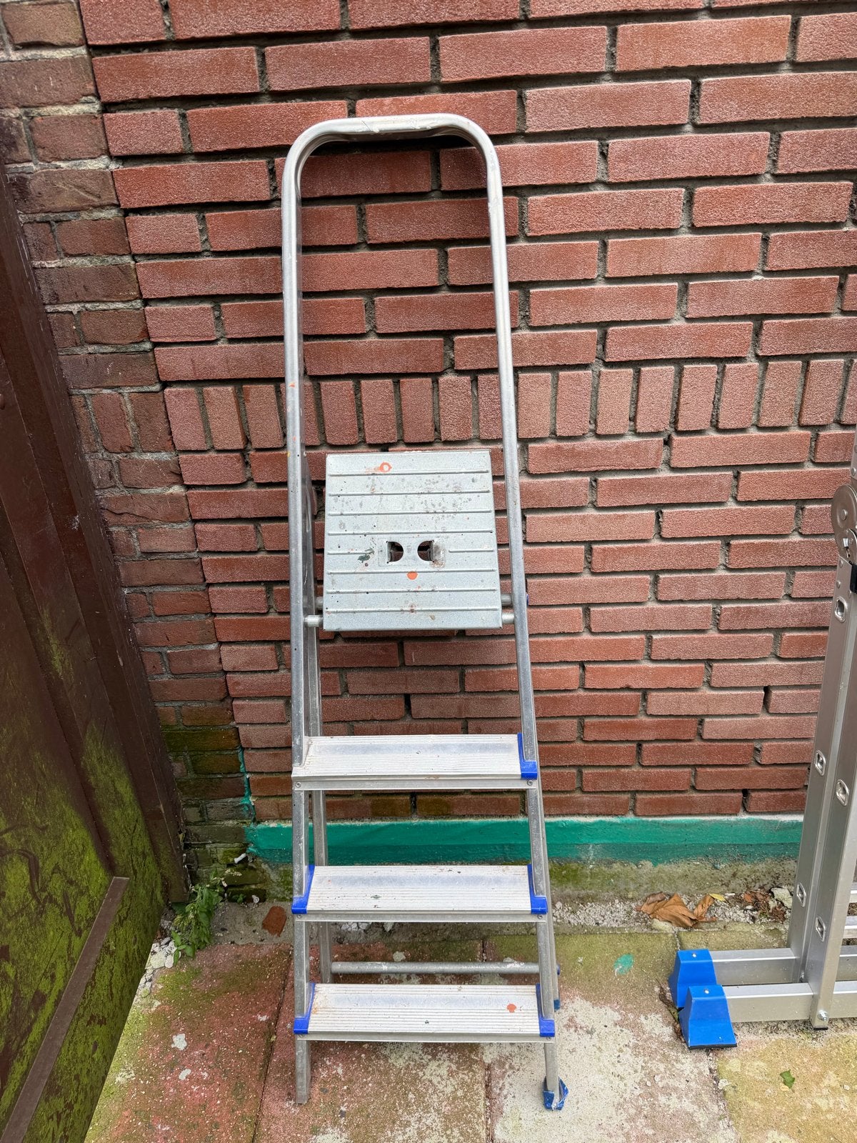 Stevige aluminium trap - Gebruikt, Doe-het-zelf en Verbouw, Ophalen, Gebruikt, Trap, Opvouwbaar of Inschuifbaar