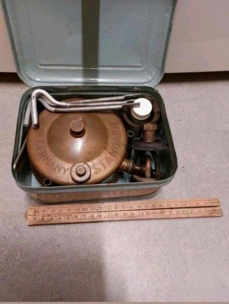 Zeldzame Standard 296 made germany mini petroleum brander, Caravans en Kamperen, Kampeeraccessoires, Ophalen of Verzenden, Gebruikt