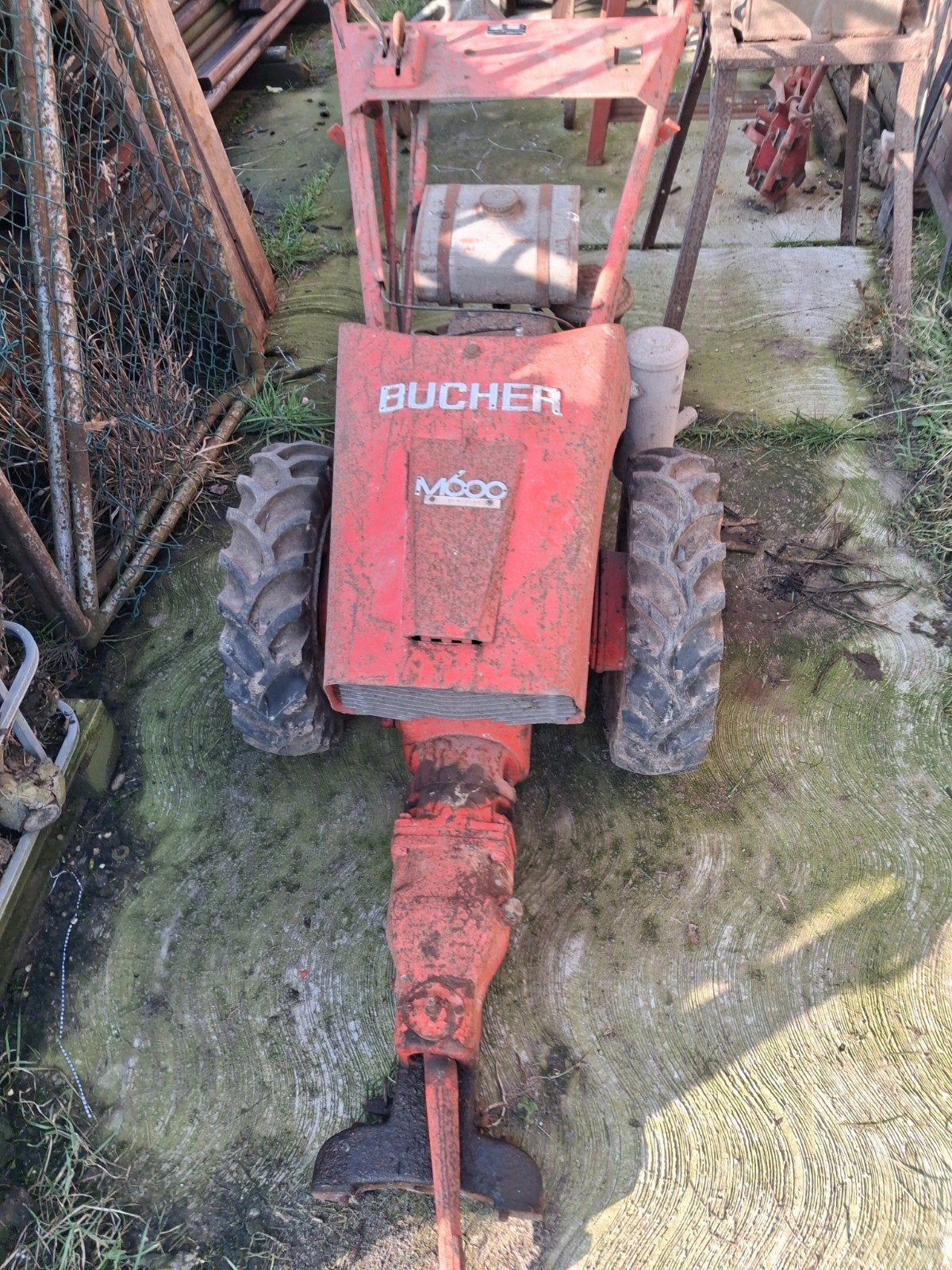 Bucher tweewielige traktor rood., Tuin en Terras, Ophalen, Gebruikt, 50 cm of meer