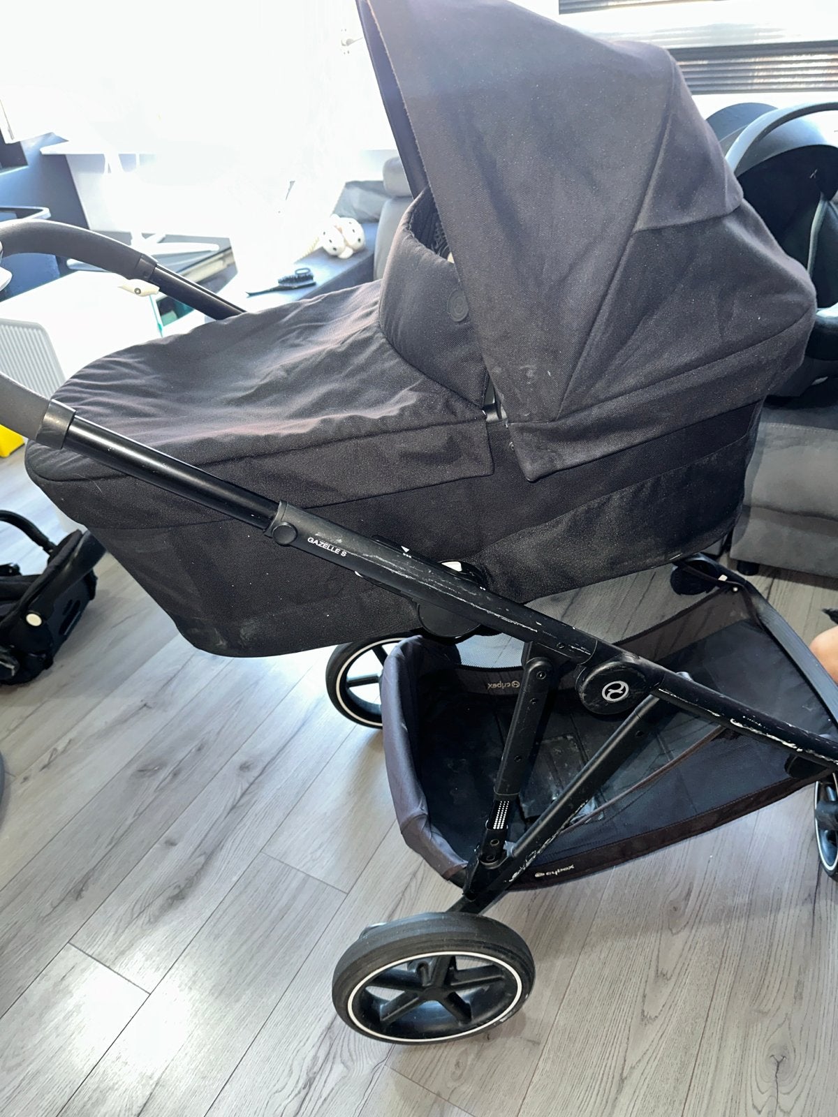 Cybex Gazelle S kinderwagen met reiswieg en autostoeltje, Overige merken, Gebruikt, Duowagen, Ophalen of Verzenden