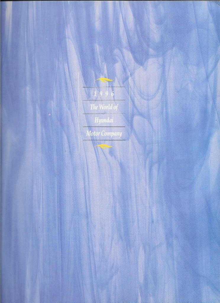 Engelse folder Hyundai, januari 1996 (groot formaat), Ophalen of Verzenden, Nieuw, Overige merken