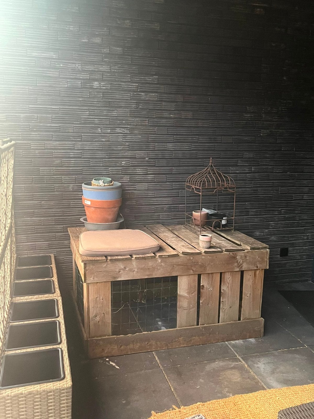 gratis bijren robuust hout met afneembare bovenkant, Ophalen, Hok, 60 tot 90 cm