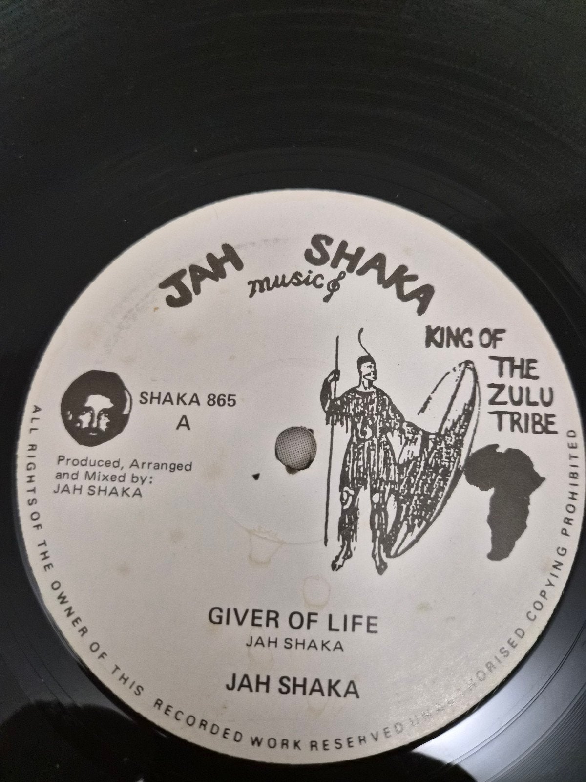Jah Shaka - Giver Of Life / Life Time Dub 12" Vinyl, Gebruikt, Overige genres, Ophalen of Verzenden, 12 inch