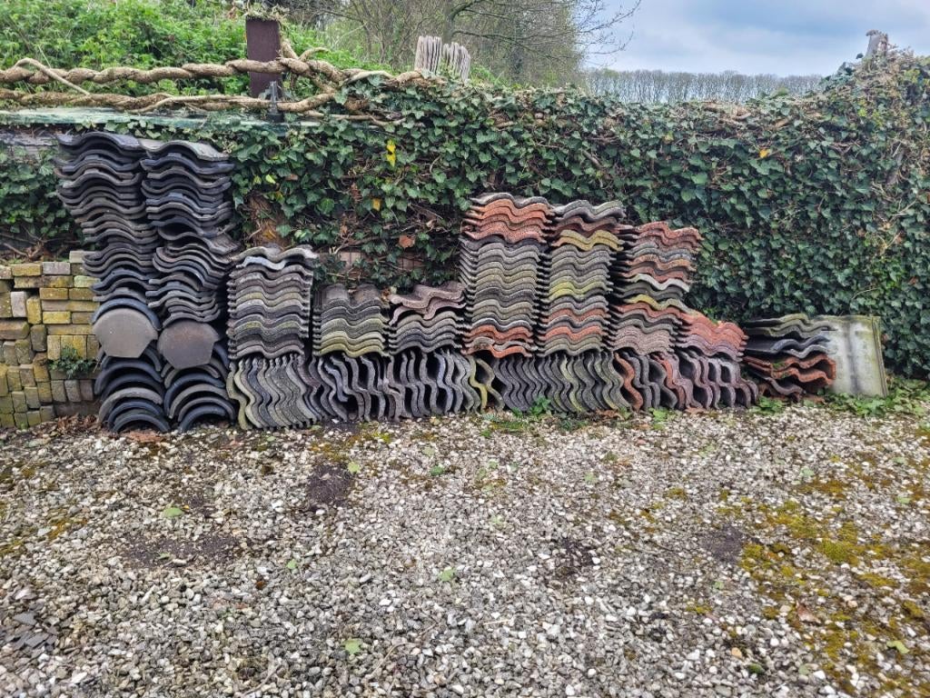 Gratis partij sneldek pannen, Ophalen, Gebruikt, 5 tot 10 m², Dakpannen