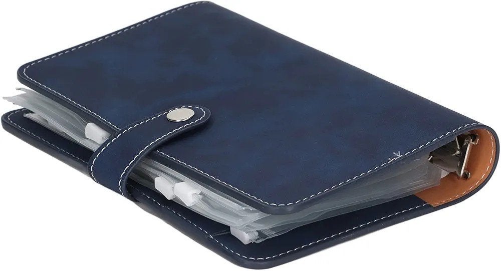 Budget Binder PU Leather A6 Money Organizer with 12 Clear Zi, Kringloopafrika@outlook.com, Overige typen, Ophalen of Verzenden