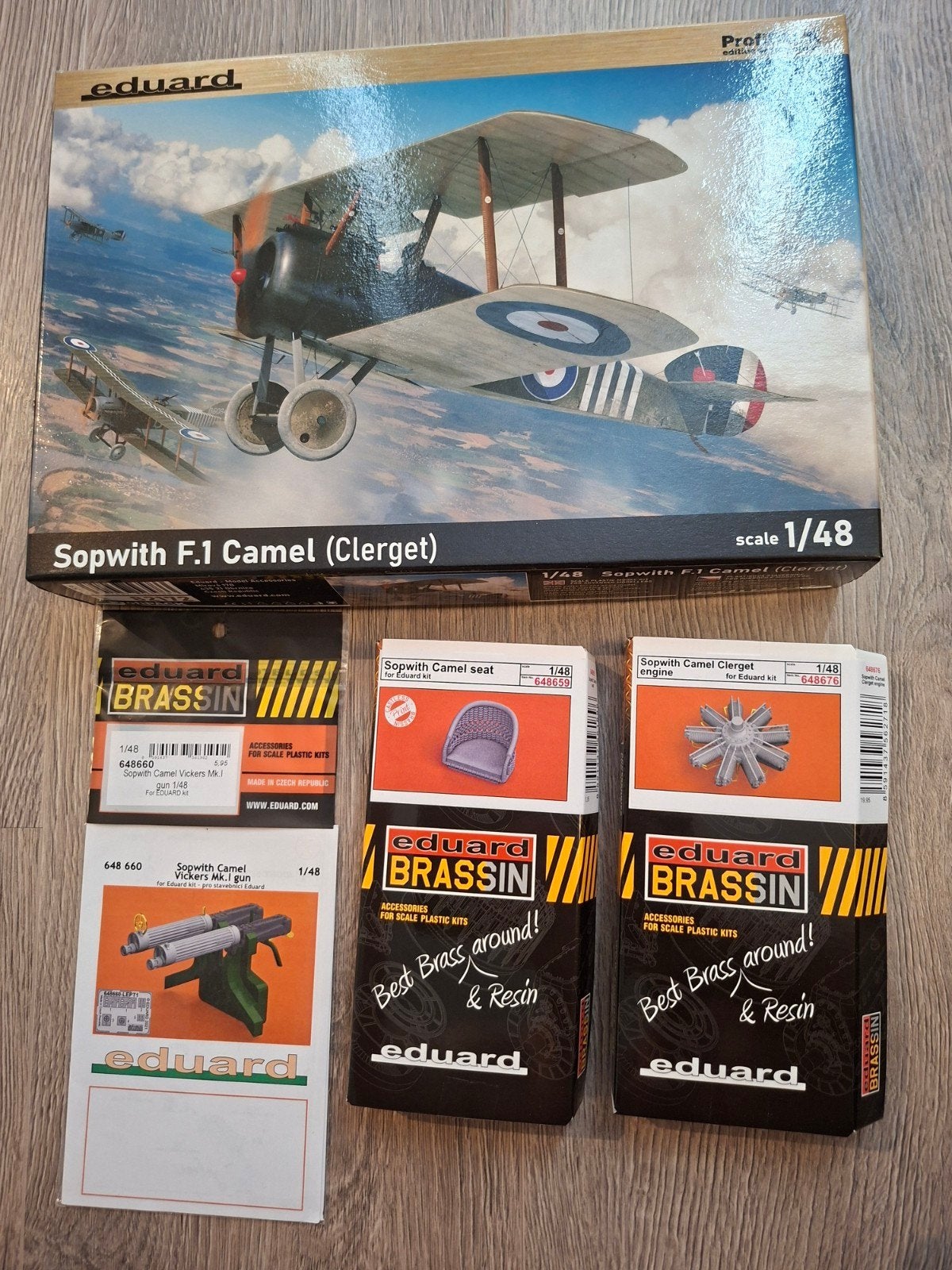 Eduard 1/48 sopwith f.1 camel met extra's, Verzenden, Nieuw, Groter dan 1:72, Overige merken