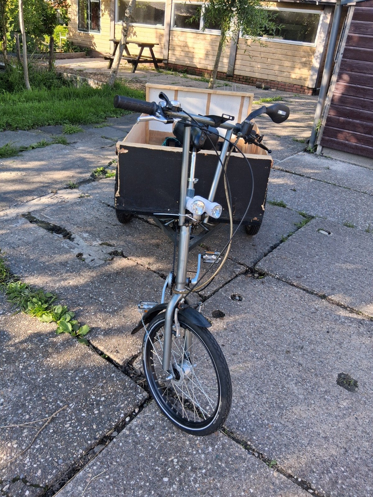 Zelf bouw  bakfiets, Ophalen, Gebruikt