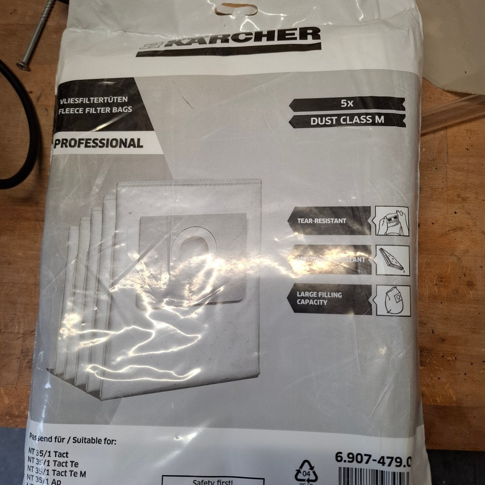 karcher stofzuigerzakken vlies 16 st, Ophalen of Verzenden, Nieuw