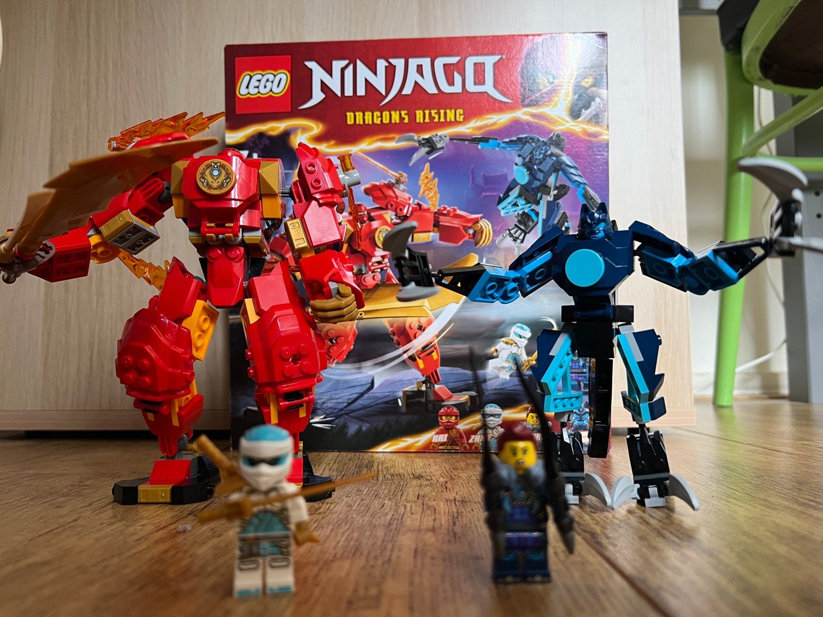 Lego Ninjago 71808 Kai's Elementaire Vuurmecha - ZGAN, Lego, Ophalen of Verzenden, Zo goed als nieuw, Compleet