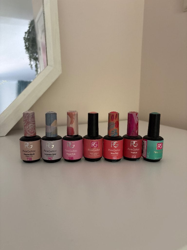 Pink gellac, Gebruikt, Overige kleuren, Ophalen of Verzenden, Handen en Nagels