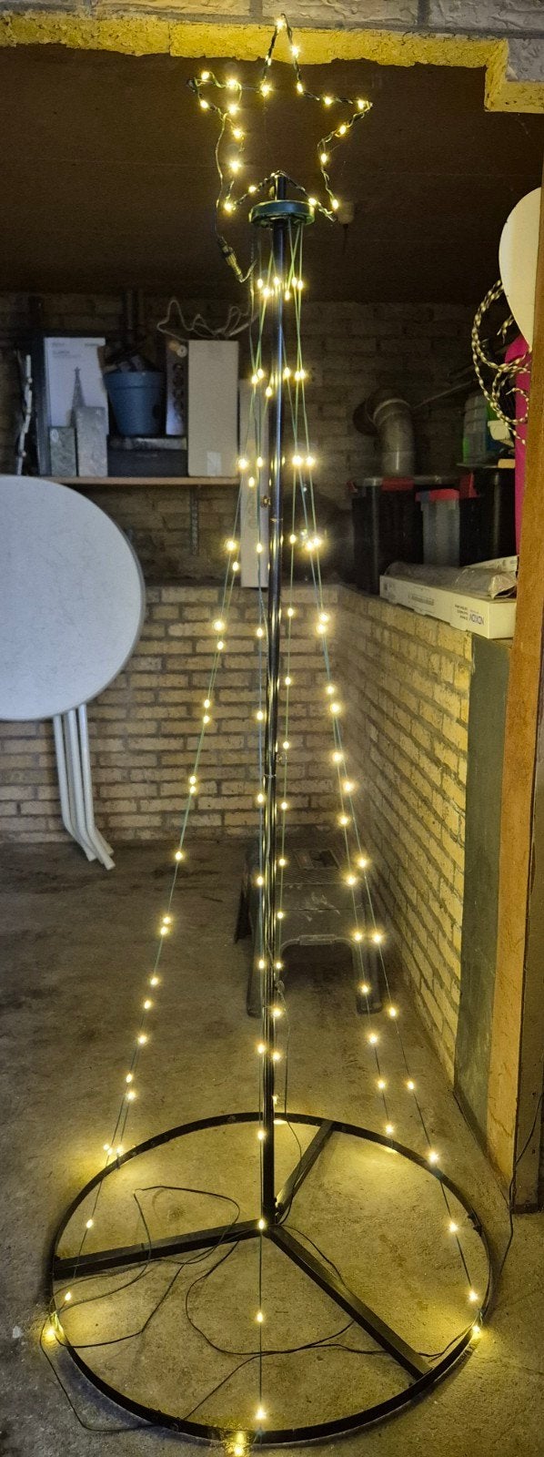 Vlaggenmast kerstboom voor binnen of buiten., Ophalen, Gebruikt