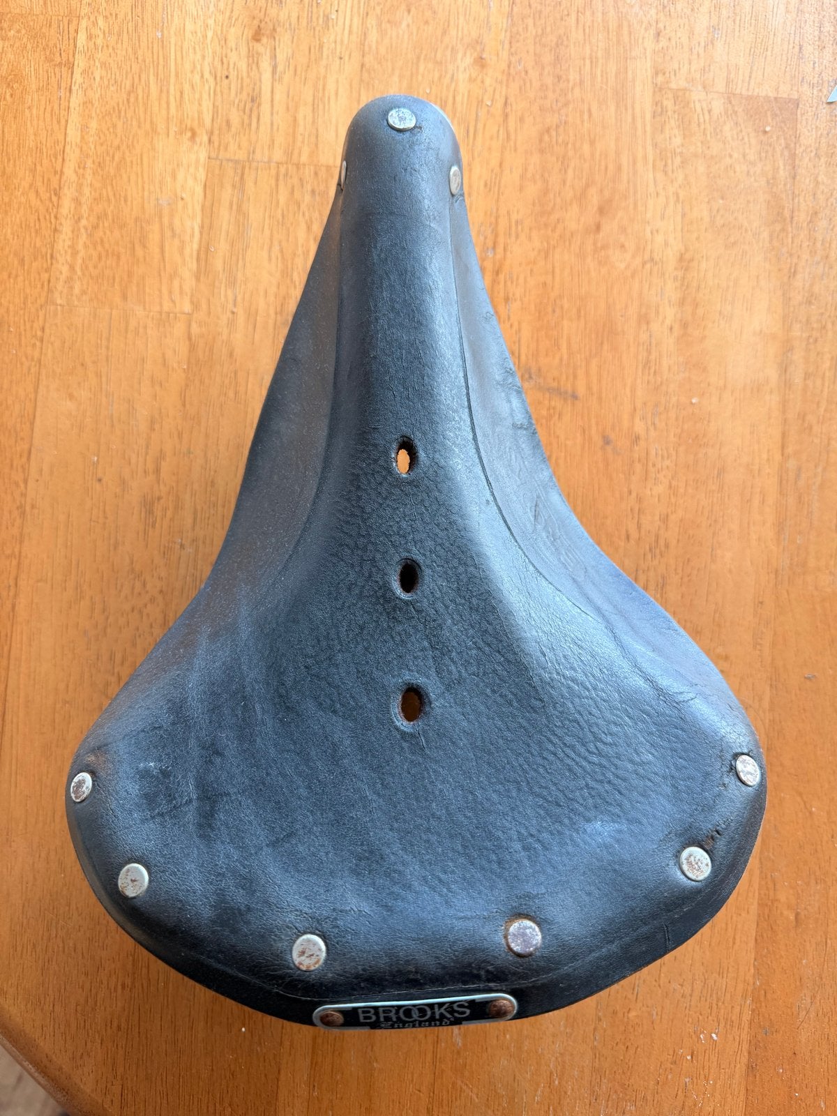 Brooks B66 Zadel - Klassiek Lederen Fietszadel met Veren, Gebruikt, Leer, Ophalen of Verzenden, Zadel
