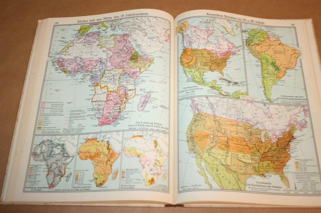 Westermann Atlas — Wereldgeschiedenis Nieuwe Tijd 1953, Gelezen, Ophalen of Verzenden, Landkaart, 1800 tot 2000