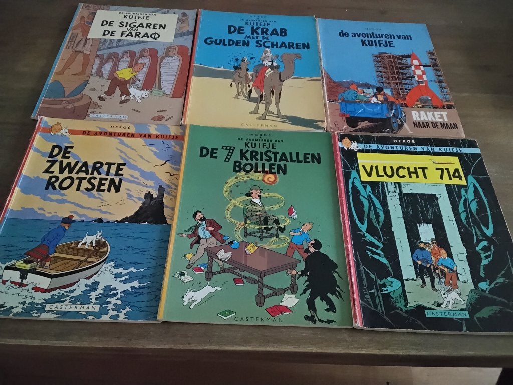 Kuifje stripboeken, Boeken, Meerdere stripboeken, Ophalen, Gelezen