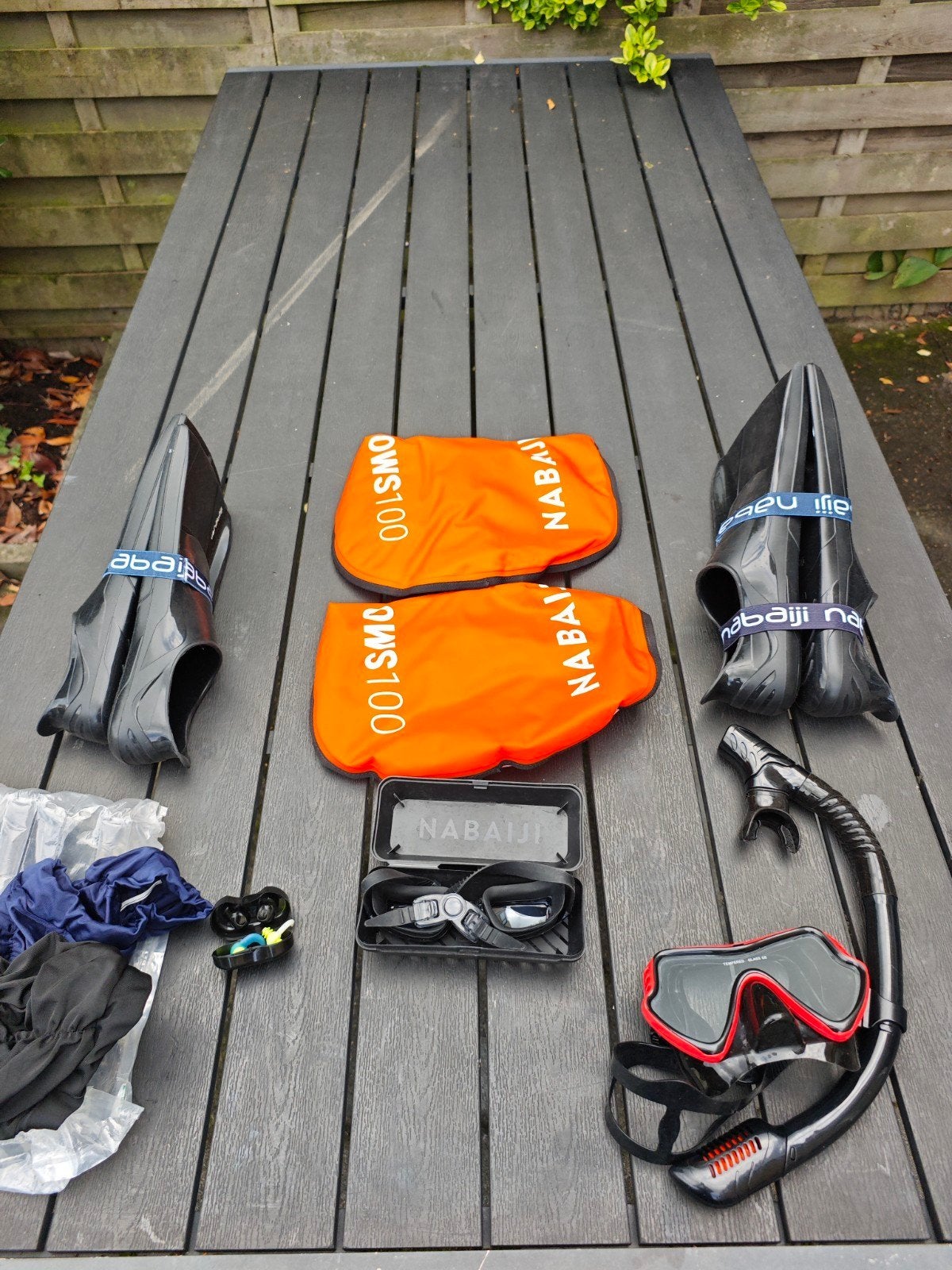 Complete zwem uitrusting spullen te koop zie foto1 EN foto2, Sport en Fitness, Ophalen of Verzenden, Zo goed als nieuw