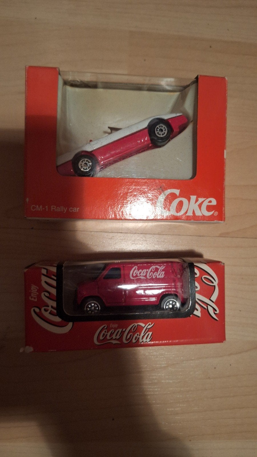 Coca-Cola Miniatuur Auto's - Rally Car & Bestelwagen, Ophalen