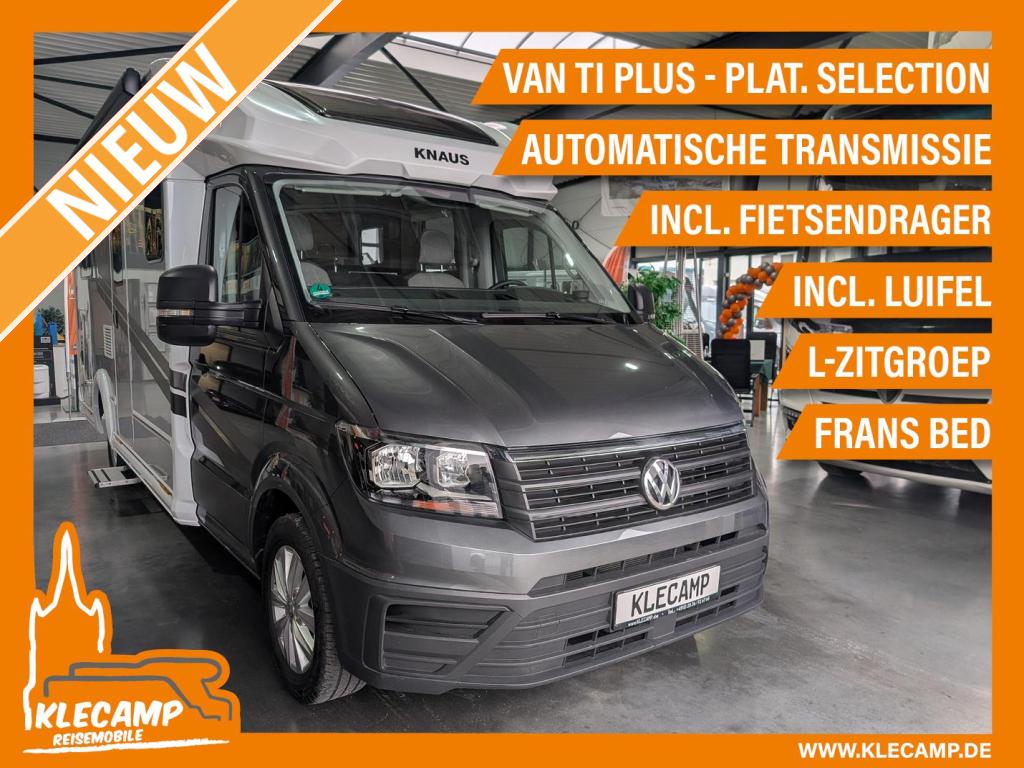 Knaus VAN TI PLUS 700 LF Platinum Selection, Caravans en Kamperen, Campers, Automaat, Chemisch toilet, Tot en met 2, Koelkast