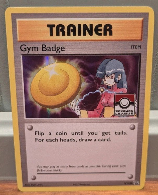 Sabrina's Badge XY208 Holo, Ophalen of Verzenden, Zo goed als nieuw, Losse kaart