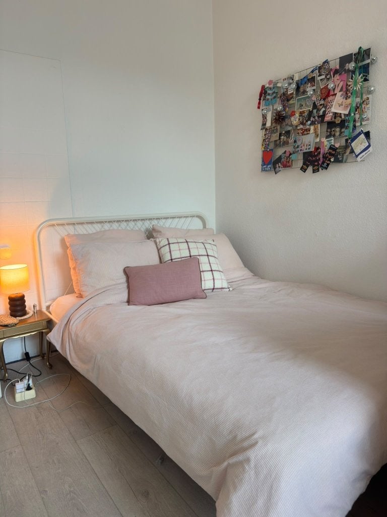 IKEA - bed 140x200 NESTTUN, Ophalen, Wit, Tweepersoons, 140 cm