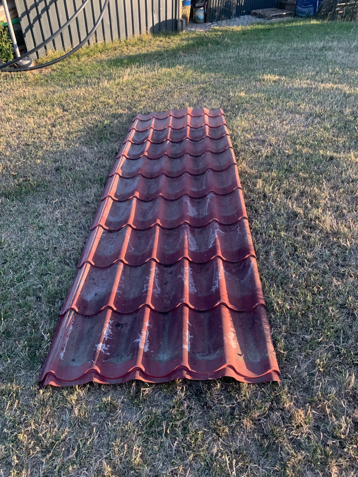 Dakpanplaten, Gebruikt, 15 m² of meer, Metaal, Rood