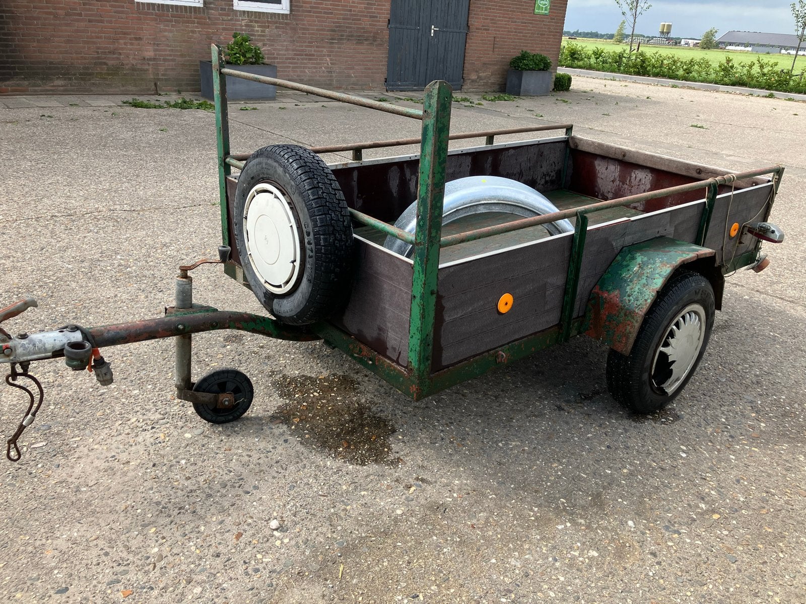 Robuuste aanhanger - Ideaal voor klussen en transport, Dieren en Toebehoren, Ophalen, Gebruikt