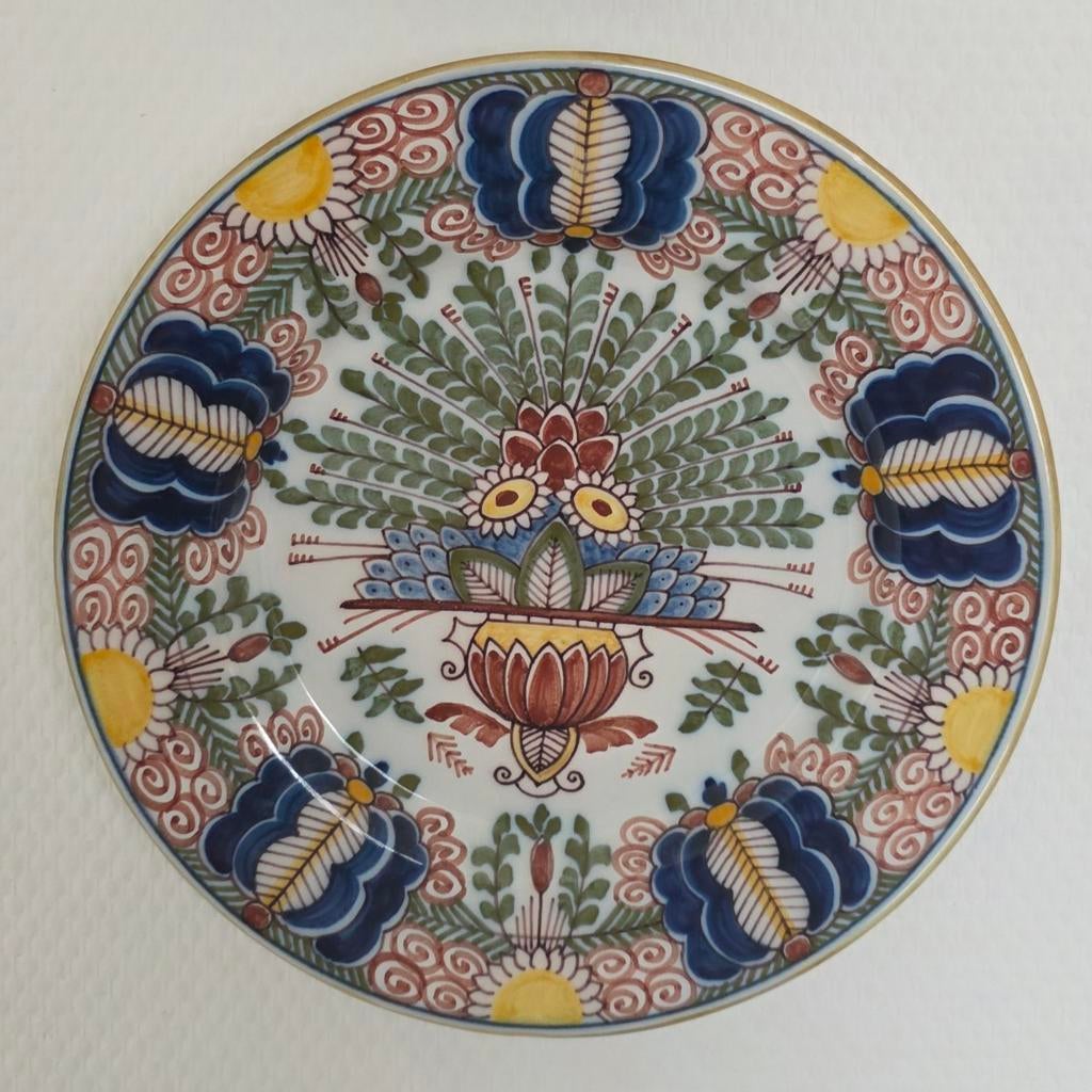 Makkummer aardewerk bord van Tiggelaar, Antiek en Kunst, Ophalen