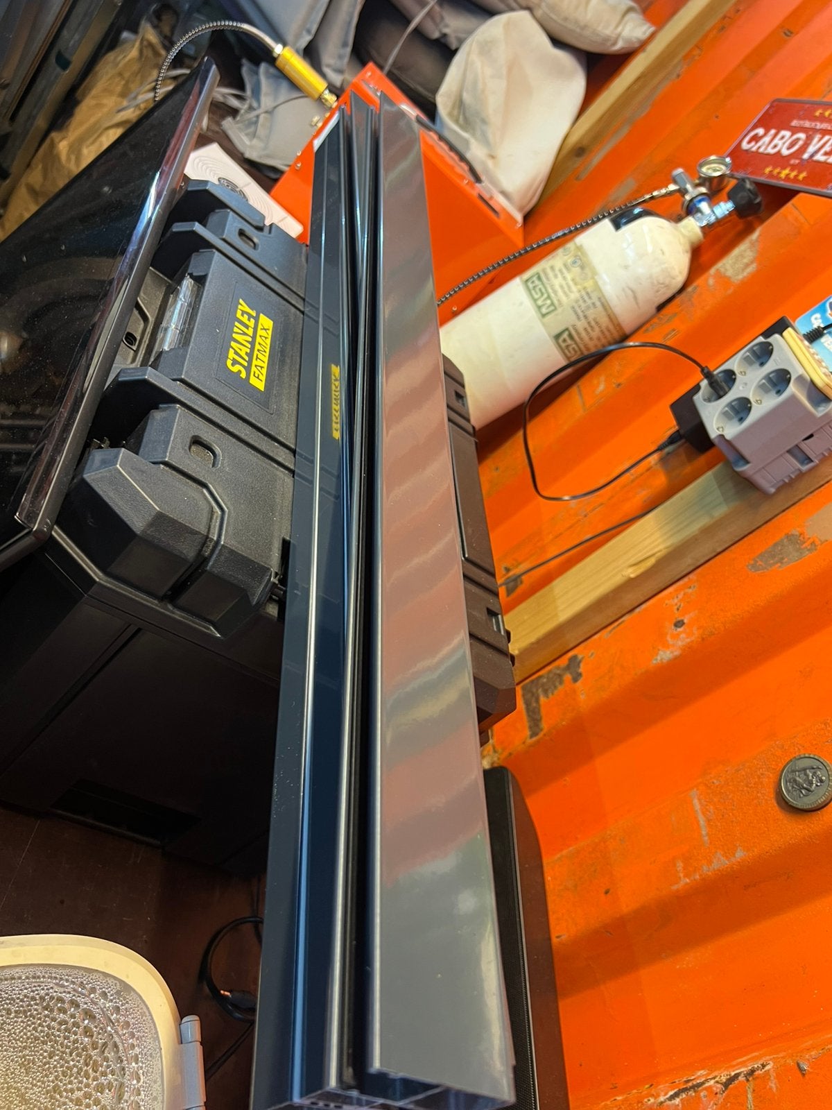 Vlakke Geleider rolluik 53mm, Doe-het-zelf en Verbouw, Rolluiken, Ophalen of Verzenden, Nieuw, Minder dan 100 cm