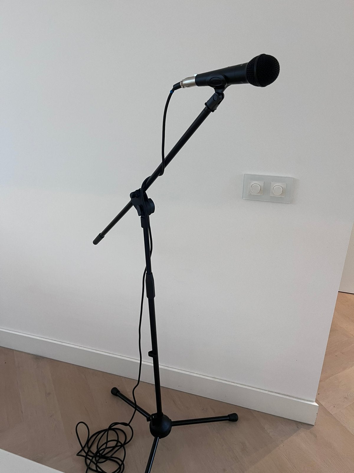 Zang microfoon set in draagtas, Ophalen of Verzenden, Zo goed als nieuw, Zangmicrofoon