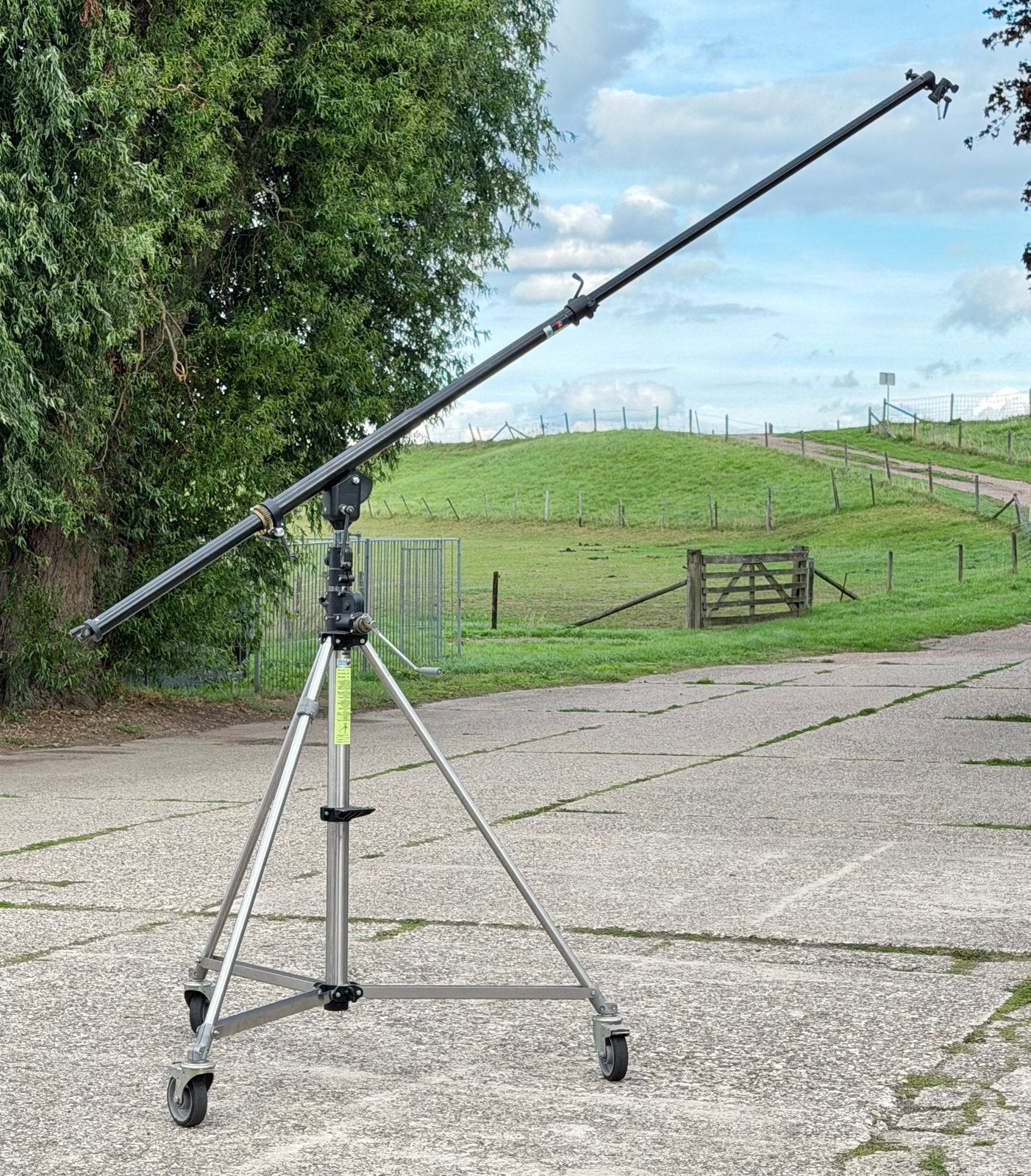 Super Wind Up statief met Manfrotto Megaboom, Ophalen, Gebruikt, Manfrotto, Statief