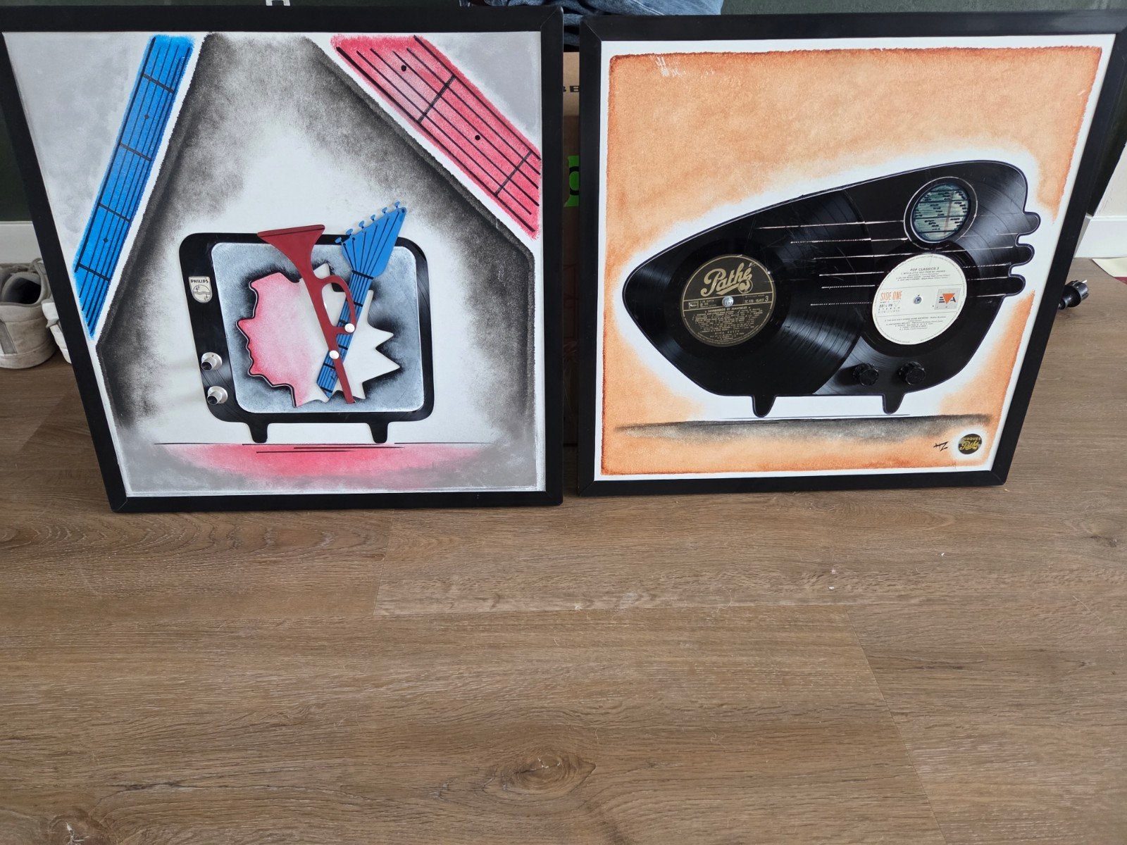 Unieke 50x50 cm kunstwerken: Muziek & TV thema, Ophalen, Overige stijlen, Overige ondergronden, Overige onderwerpen