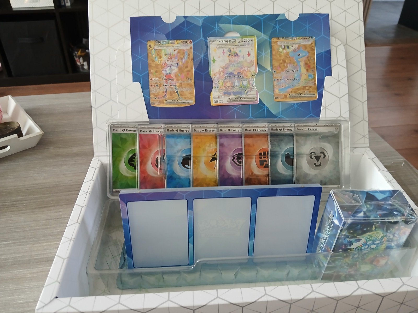 pokemon stellar crown inhoud upc, Hobby en Vrije tijd, Verzamelkaartspellen | Pokémon, Ophalen of Verzenden