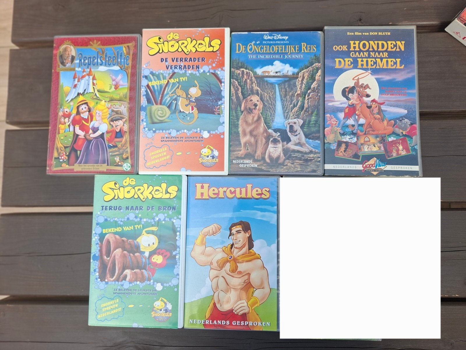 VHS-banden: Tekenfilms, Cd's en Dvd's, Nederlands ondertiteld, Gebruikt, Alle leeftijden, Kinderfilm