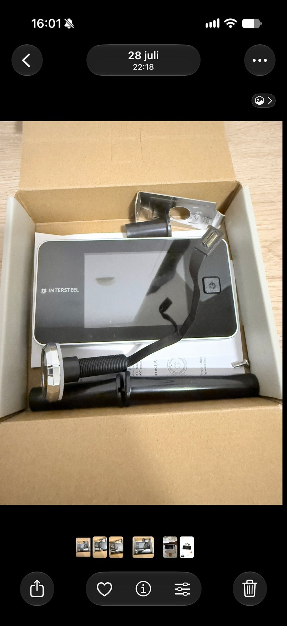 Intersteel Digitale Deurspion - Nieuw in doos, Ophalen of Verzenden, Nieuw, Overige typen, Overige soorten