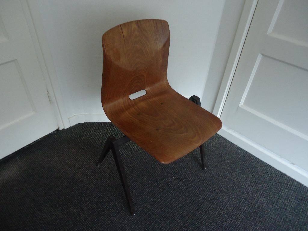 1 retro vintage thur-op-seat 'S22' Pagholz Galvanitas, goed!, Huis en Inrichting, Stoelen, Gebruikt, Eén, Kunststof, Metaal, Overige materialen