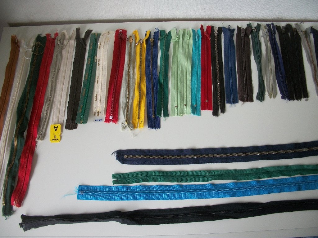 Rits Ritsen 18, 20, 22, 38, 72 zwart blauw wit - p stuk zgan, Ophalen of Verzenden, Nieuw, Rits of Sluiting