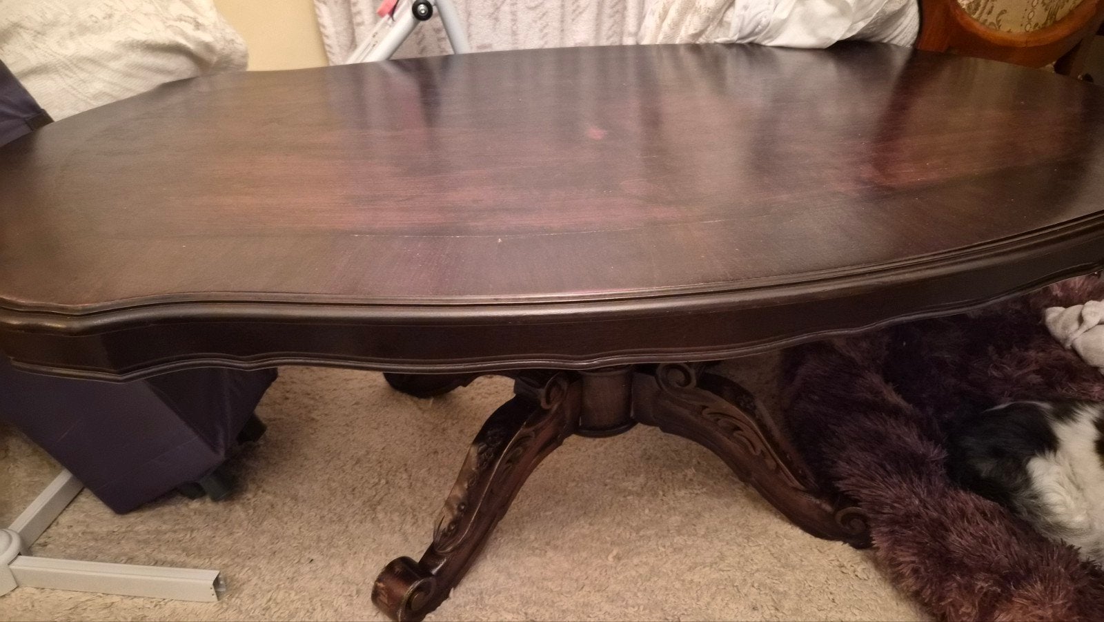 Antieke salontafel, 51 cm hoog, Ophalen