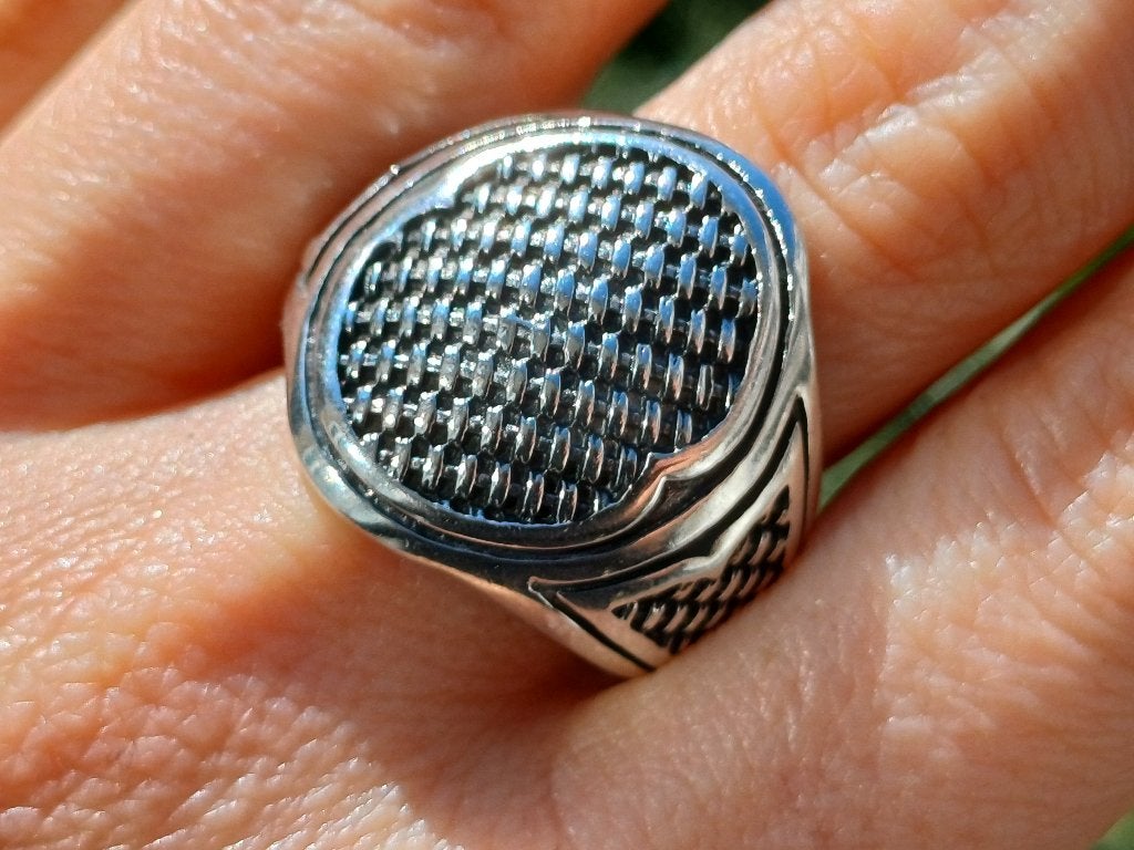 Vanoli 925 zilveren herenring zegel ring maat 21,25, Sieraden, Tassen en Uiterlijk, Daiva1973@hotmail.com, Vanoli, 20 of groter
