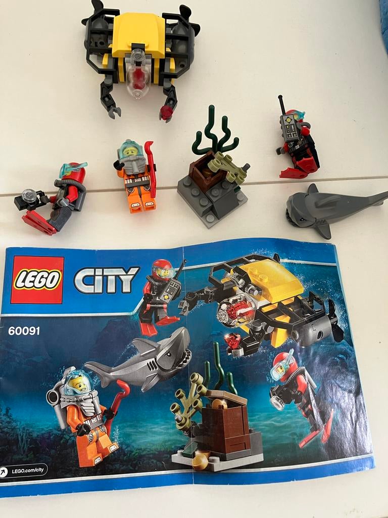 Lego City 60091 Diepzee Starterset, Lego, Ophalen of Verzenden, Compleet, Complete set