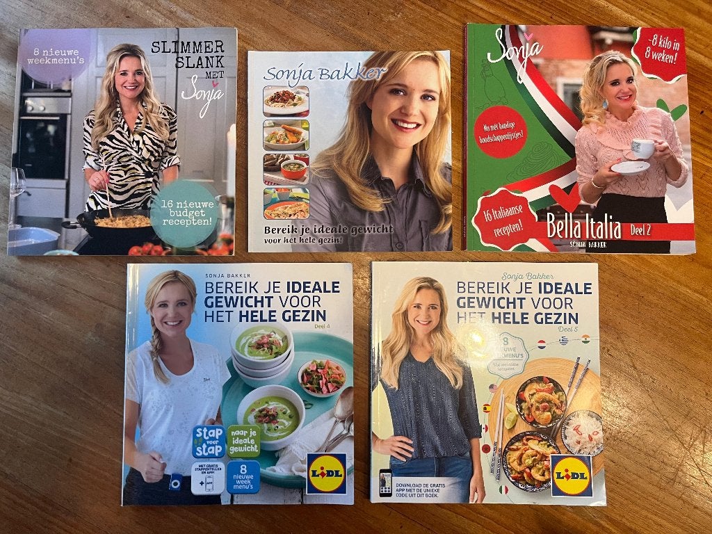 Sonja Bakker boeken bundel - 5 verschillende titels, Ophalen, Zo goed als nieuw, Dieet en Voeding, Sonja Bakker