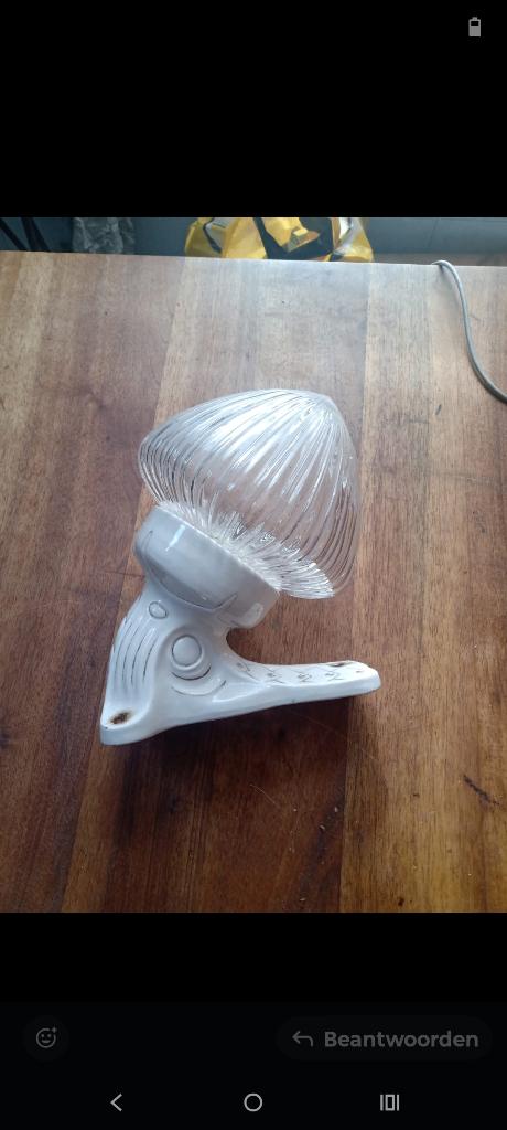 Art deco wandlamp, Huis en Inrichting, Lampen | Wandlampen, Ophalen of Verzenden, Zo goed als nieuw, Overige materialen, Art deco