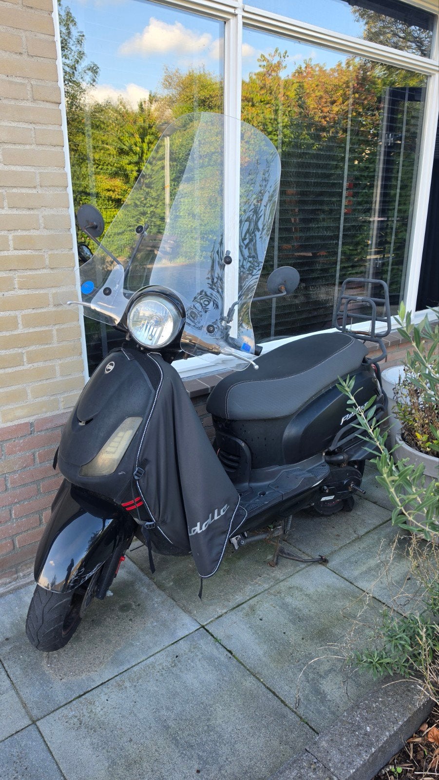 Sym Fiddle II scooter - Zwart, 2021, 8467 km, Ophalen, Gebruikt, Benzine