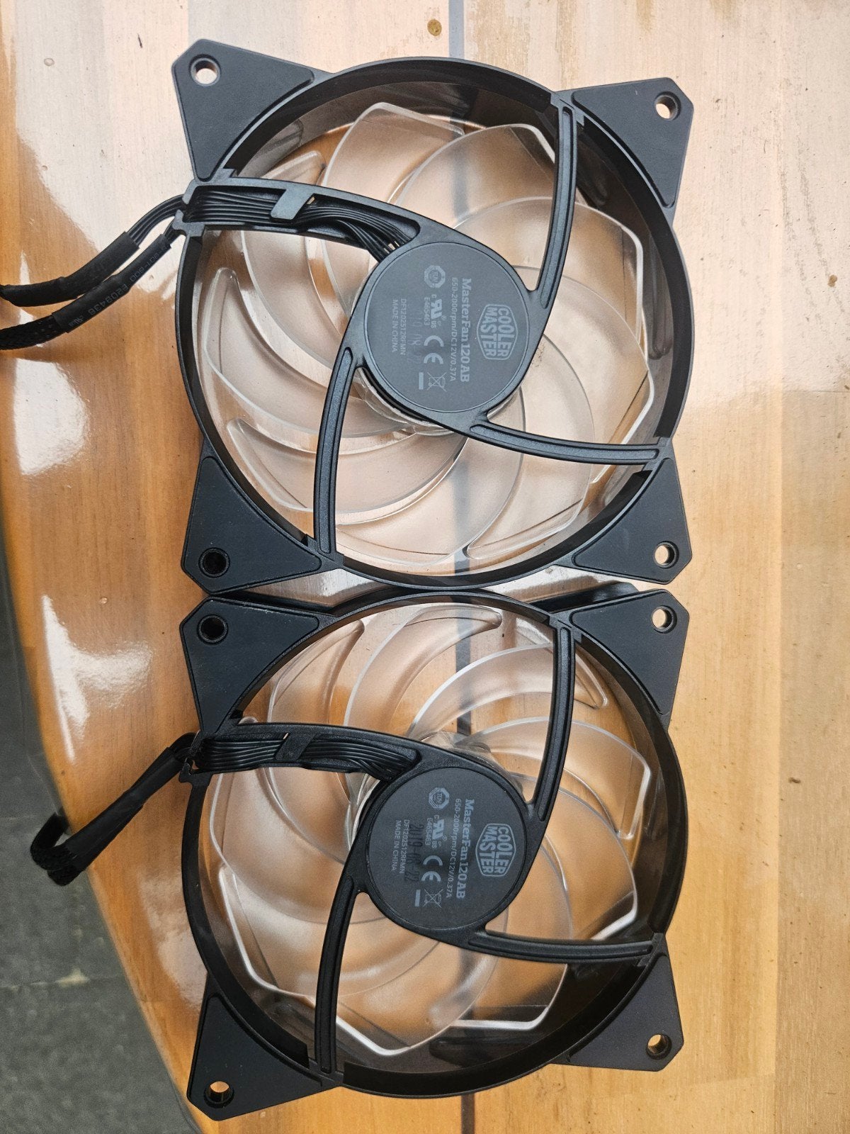 2x Cooler Master MasterFan 120AB RGB PWM ventilatoren, Ophalen of Verzenden, Gebruikt, Luchtkoeling