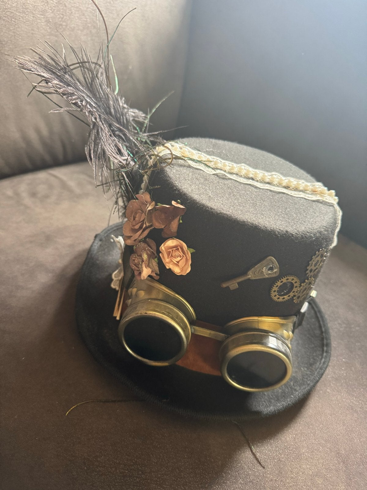 Steampunk Hoed - Heren en Damesmaat, Ophalen, Zo goed als nieuw, One size fits all, Hoed