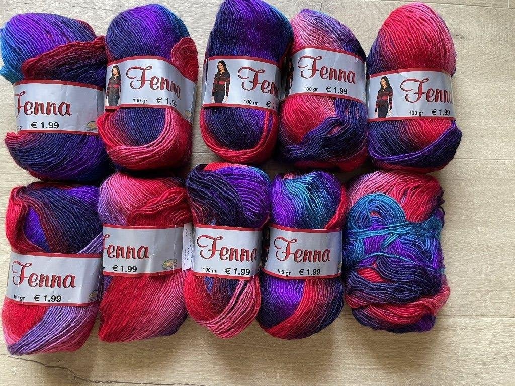 Fenna garen met kleurverloop, Hobby en Vrije tijd, Breien en Haken, Ophalen of Verzenden, Nieuw, Breien of Haken, Wol of Garen