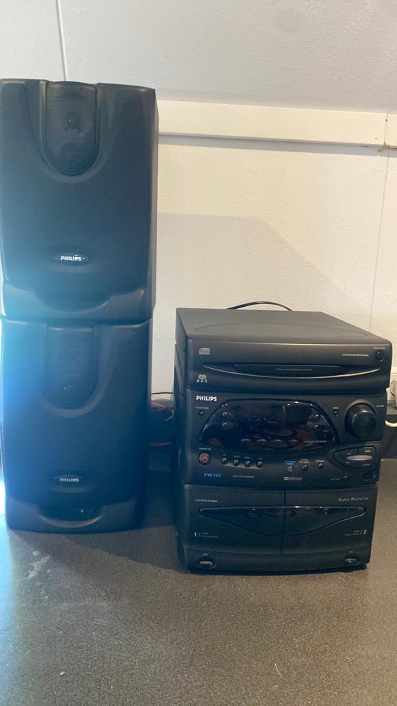Philips stereo set, cd en dubbele cassette, Audio, Tv en Foto, Ophalen, Philips