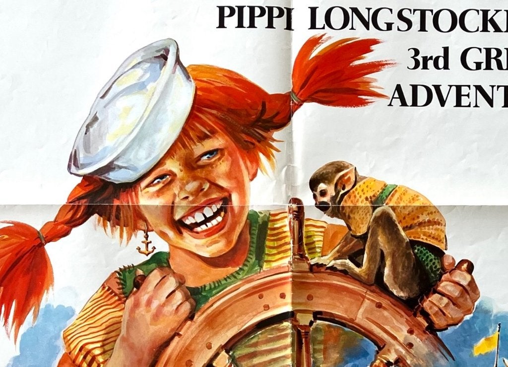 Pippi Goes on Board (1969) Pippi Langkous - Filmposter, Verzamelen, Verzenden, A1 t/m A3, Film en Tv, Rechthoekig Staand